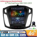 9.7" CarPlay Autoradio Android 8Kern 4G LTE GPS Navi DSP Für Ford Focus MK3+Cam