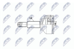 NTY NPZ-FR-052 Gelenksatz, Antriebswelle für FORD