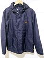 Jack Wolfskin Texapore Microguard isolierte marineblaue Jacke mit Kapuze Herren Größe Large 