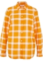 Karobluse Gr. 38 Honig Kariert Damenbluse Hemd Top Shirt Tunika Oberteil Neu