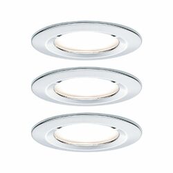  Paulmann Einbauleuchten Set Nova Coin 3-Stufen-dimmbar rund starr LED 3x6,5W 27