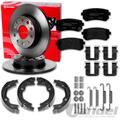 brembo BREMSSCHEIBEN + BELÄGE + HANDBREMSBACKEN HINTEN für HYUNDAI i30 FD + ix35