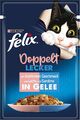 FELIX So gut wie es aussieht Doppelt Lecker Katzenfutter nass in Gelee mit Lachs