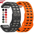 Sport Silikon Armband Für Garmin Fenix 5 5X Plus 6 6X 7 7X Pro 8 Epix 2 S60 S62