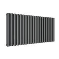 Design Röhren Heizkörper Paneelheizkörper Bad Horizontal Anthrazit 600x1183mm 