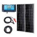 VEVOR 200W Solarpanel 2er-Set 12V Monokristallines Solarmodul 16,66A Solaranlage