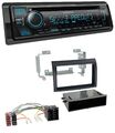 Kenwood Bluetooth USB CD MP3 DAB Autoradio für Fiat Ducato (2006-2010) schwarz