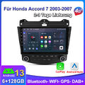 6+128G Android 13 Carplay Autoradio Für Honda Accord 7 VII GPS NAVI WIFI BT DAB+