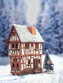 Weihnachtsdorf Keramik Räucherhaus Kerzenhalter Miniatur Bernkastel 12cm Midene