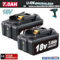 2X 7AH Ersatz Akku Für Makita BL1860B 18V LXT Li-ion BL1850B BL1830 LED