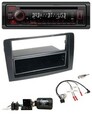 Kenwood Lenkrad CD USB Bluetooth DAB Autoradio für Fiat Idea 2006-2012 schwarz