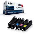 5x Ersatz Tintenpatronen für Canon PixmaMG5450 PGI-550PGBK C Perfekt Pro