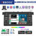 Autoradio Carplay 32G Android 13 +KAM BT WIFI Für BMW 3er E46 M3 Rover 75 MG ZT