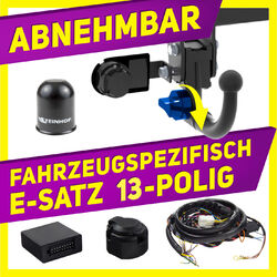 Anhängerkupplung abn+ES SPEZ 13p für VOLKSWAGEN Passat B6 3C 05-10 Variant