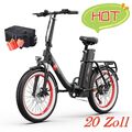 ONESPORT 20 Zoll Klapprad Elektrofahrrad E Bike Citybike 250W Fahrrad 25KM/H