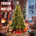 240CM künstlicher Weihnachtsbaum Christbaum Tannenbaum Tanne Baum Kiefer mit LED