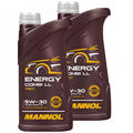 MANNOL Motoröl 5W-30 Energy Combi LL API SN BMW VW Porsche 2x 1 Liter Motor Öl