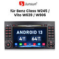 Autoradio Für Mercedes-Benz A/B Klasse/Vito W169 W639 W245 Android 13.0 DAB+ GPS