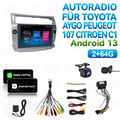 Für Citroen C4 2004-2009 Apple Carplay Android 13 Autoradio GPS Navi WIFI 2+64G