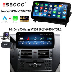 Apple Carplay Für Benz C-Klasse W204 S204 NTG4.0 Android13 Autoradio GPS DAB+ 4G