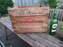 Martini Holz Weinkiste Original retro