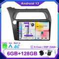 DAB+ Car Play Für Honda Civic VIII 2006-2011 Autoradio Android 13 GPS Navi HDMI