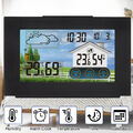 Funkuhr Digitale LCD Wetterstation Thermometer Hygrometer + Außensensor Wecker