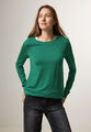 CECIL 302754 BASIC Sweatshirt langarm Feinstrickpullover Strickdetails grün