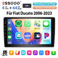 DAB+ 4+64G Für Fiat Ducato Peugeot Boxer Citroen Android13 Autoradio GPS NAV KAM