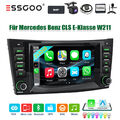 CarPlay Autoradio Android 13 GPS NAVI BT DAB+ 7" Für Mercedes Benz E-Klasse W219