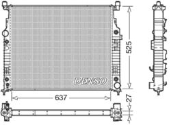 Kühler Motorkühlung Denso FÜR Mercedes X164 W164 W251 V251 05-14 Drm17056