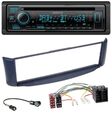 Kenwood Bluetooth DAB CD MP3 USB Autoradio für Smart ForTwo 450 blau ohne Metall