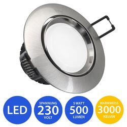 LED Einbaustrahler Ultra Flach 230V Einbaurahmen Einbauspot Deckenstrahler Spots⭐⭐⭐⭐⭐ Schneller Versand! 