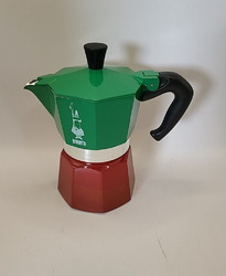 Bialetti Espressokocher Moka Express Italia - Tricolore für 3 Tassen