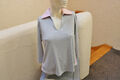 #Weiches Shirt, Gr. 44, #grau, #MM, #rosa Akzente, #Dreiviertelarm