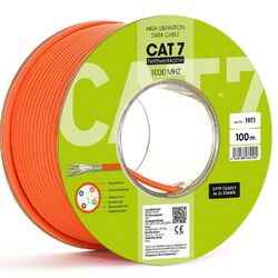 100m CAT7 Netzwerk LAN Kabel Datenkabel Verlegekabel Kupfer S-FTP/PIMF Cupfer