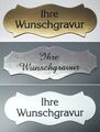 Türschild Klingelschild Namensschild Briefkastenschild mit Gravur Selbstklebend