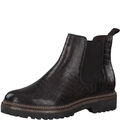 Tamaris Damen Stiefelette,Chelsea Boots,Leder,Mocca Croco,Gr. 37-42