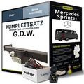 Anhängerkupplung starr für MERCEDES Sprinter +E-Satz (AHK und ES) PKW ABE