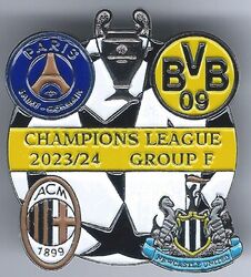 Pin - Champions League 2023/2024 - Gruppe F  mit Borussia Dortmund - RAR