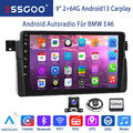 9" Apple Carplay 64GB Android 13 Autoradio GPS +Kam Für BMW 3er E46 318 Rover 75