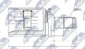 NTY NPW-BM-032 Gelenksatz Antriebswelle Vorne Links, Getriebeseitig