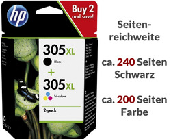 Original HP 305 Tinte Patronen Multipack SET HP305XL Druckerpatrone DeskJet OVPOriginale Neuware✔️Blitzversand aus DE 1-2 Tage✔️