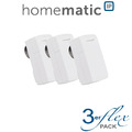 3er Set Homematic IP Heizkörperthermostat - kompakt Inkl. Demontageschutz-H