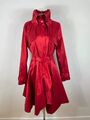 Haute Couture Paris Mantel / Stehkragen / langarm / Gr.XS-S / rot