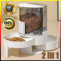 Hunde Katzen Wasser und Futterspender Futterautomat Wasserspender Futterstation