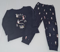 Jungen Schlafanzug Shirt+Hose langarm Stretch Pinguine blau weiß gelb Gr. 98 104