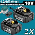 2x Für Makita 18V BL1860B LXT 9000mAh Akku BL1850 BL1830 Led Anzeige Ladegerät