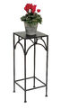 Blumenhocker Metall Schwarz Eckig 50-70cm Blumenständer 96132 Blumensäule Modern