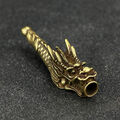 1 PC Handmade Carving Drache Messing Rauchen Pfeife Metall Zigarettenhalter